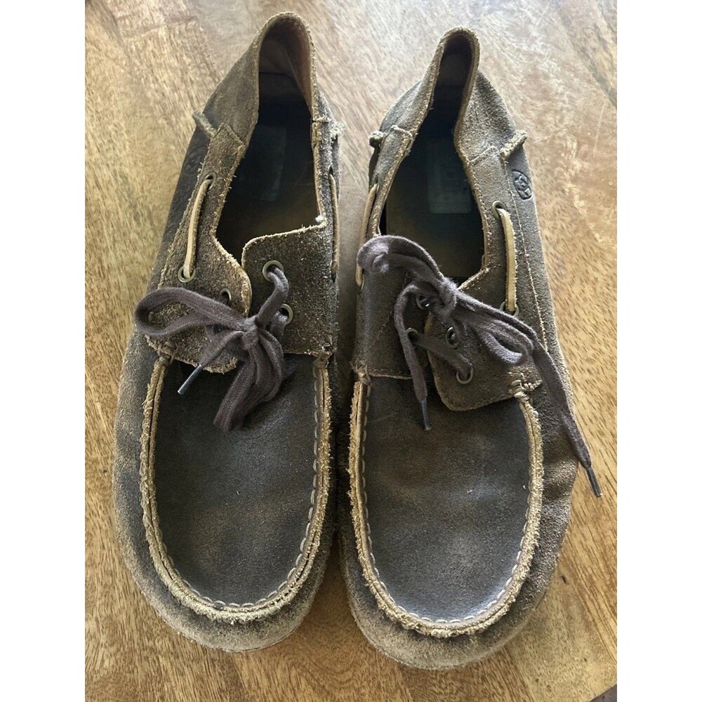 Ariat Gleeson Sz 11.5 Slip On Suede Leather Shoe Boat Moccasin Casual Loafers